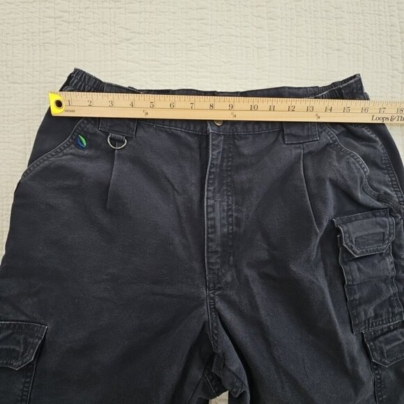 5.11 Tactical Pants Men's 34x32 Navy Blue Canvas Cargo Double Knee Style 74251 - Picture 3 of 13